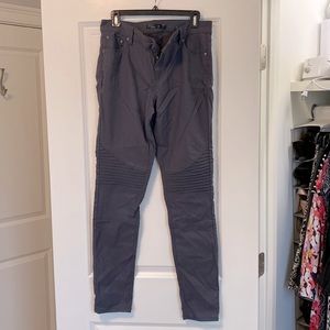 Prana dark grey pants, size 12 Tall but fits like a size 10 Tall, slim fit.
